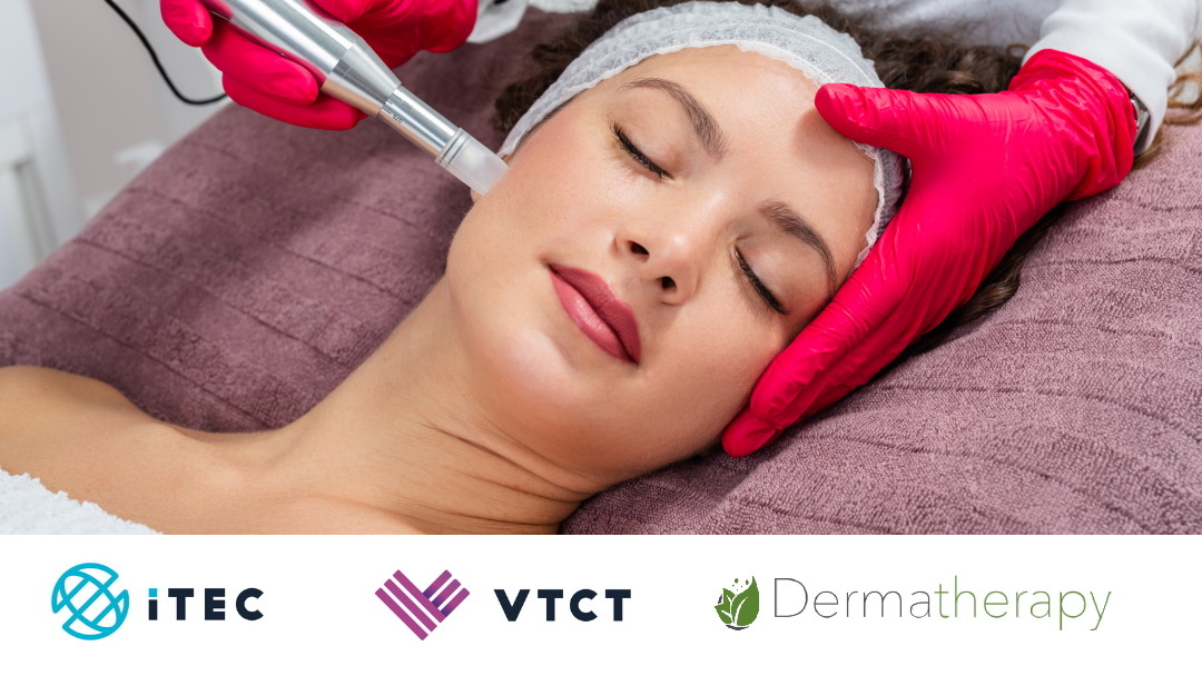 Woman's face skin needling (Dermatherapy Event)